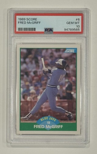 1989 Score Fred McGriff #6 card