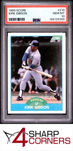 1989 Score Kirk Gibson #210 card