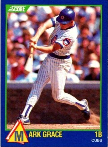 1989 Score Rising Stars Mark Grace #78 card