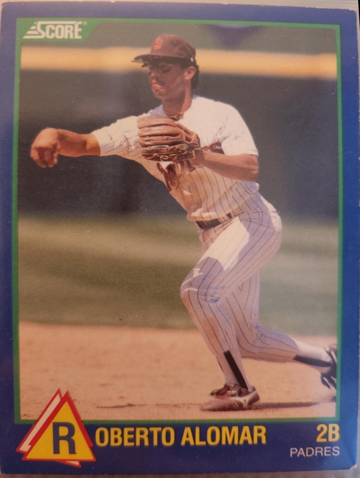 1989 Score Rising Stars Roberto Alomar #72 card
