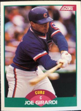 1989 Score Traded Joe Girardi #84T card