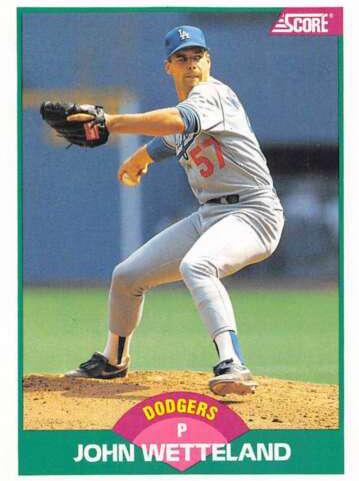 1989 Score Traded John Wetteland #90T card