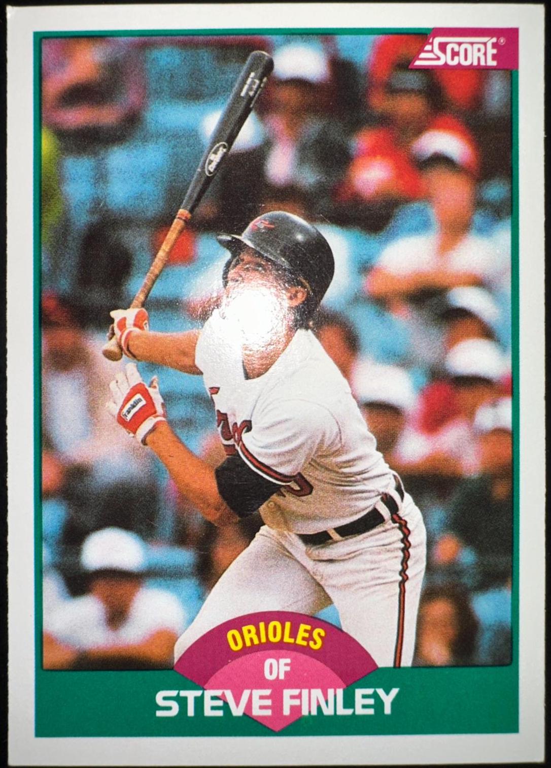1989 Score Traded Steve Finley #95T card