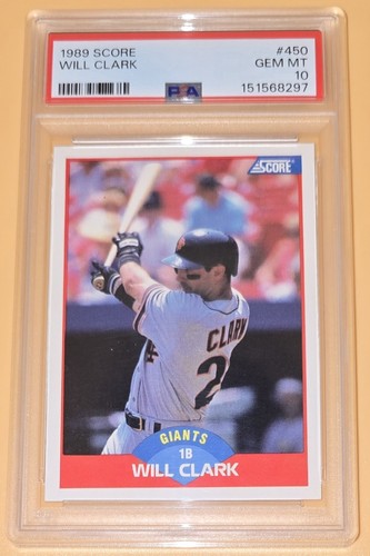 1989 Score Will Clark #450 card