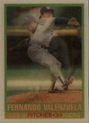 1989 Sportflics Fernando Valenzuela #124 card
