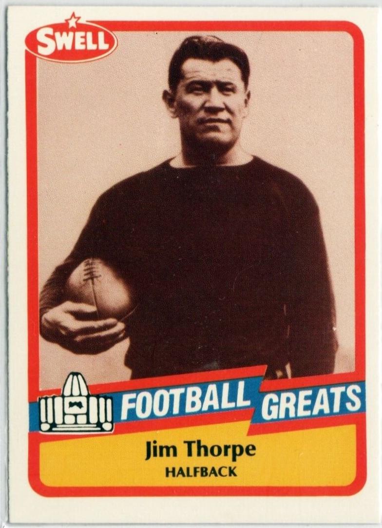 1989 Swell Greats Jim Thorpe #17 card