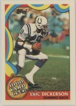 1989 Topps 1000 Yard Club Eric Dickerson #1 card