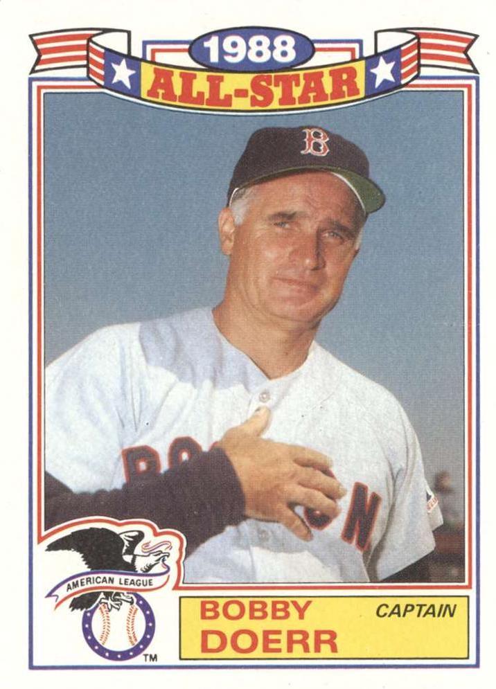 1989 Topps All Star Glossy Set of 22 Bobby Doerr #11 card