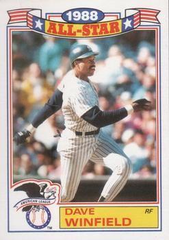 1989 Topps All Star Glossy Set of 22 Dave Winfield #8 card