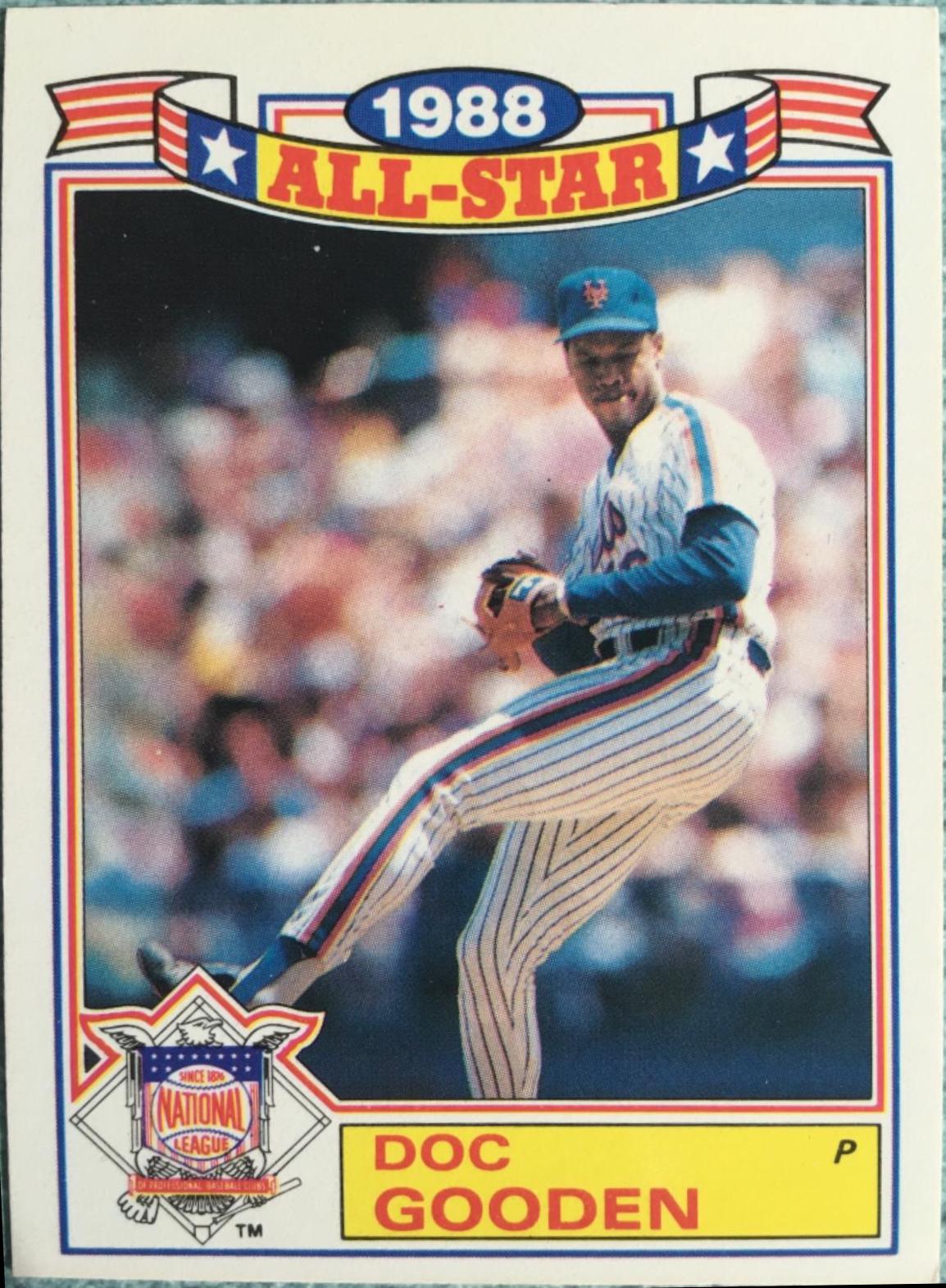 1989 Topps All Star Glossy Set of 22 Doc Gooden #21 card