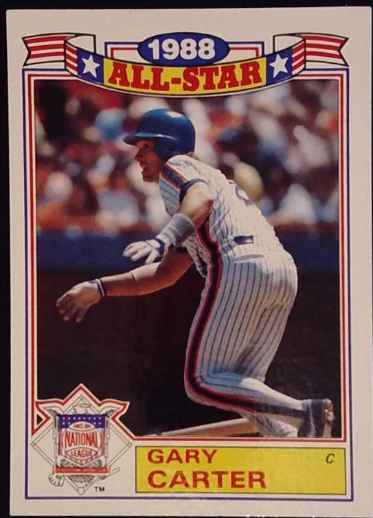 1989 Topps All Star Glossy Set of 22 Gary Carter #20 card
