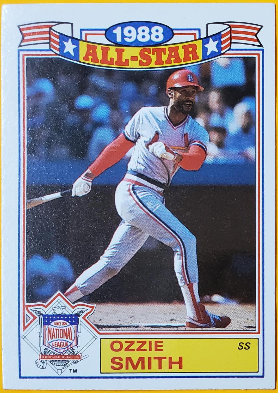 1989 Topps All Star Glossy Set of 22 Ozzie Smith #16 card