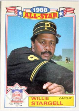 1989 Topps All Star Glossy Set of 22 Willie Stargell #22 card