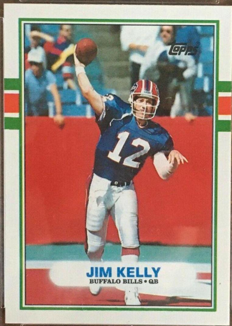 1989 Topps American/UK Jim Kelly #2 card