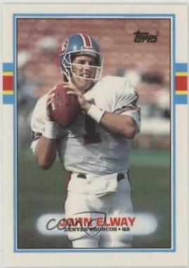 1989 Topps American/UK John Elway #4 card