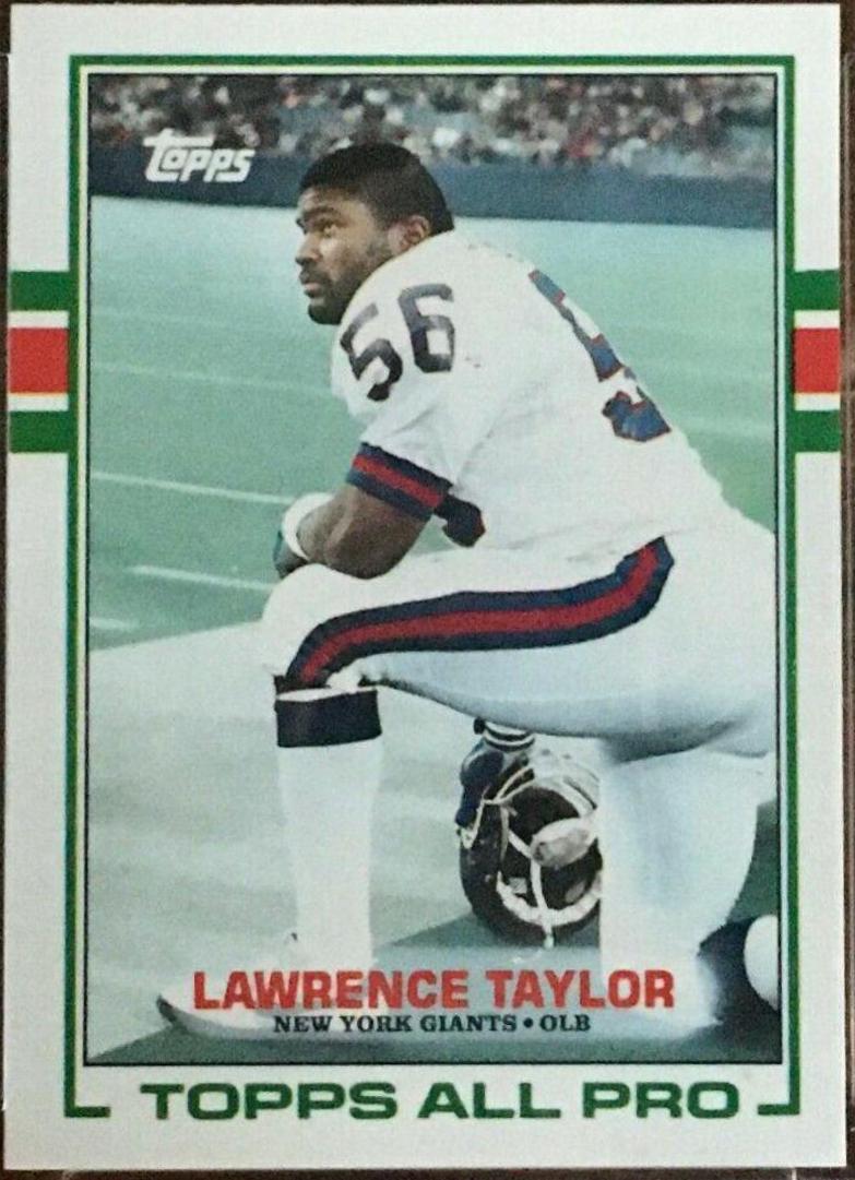 1989 Topps American/UK Lawrence Taylor #23 card