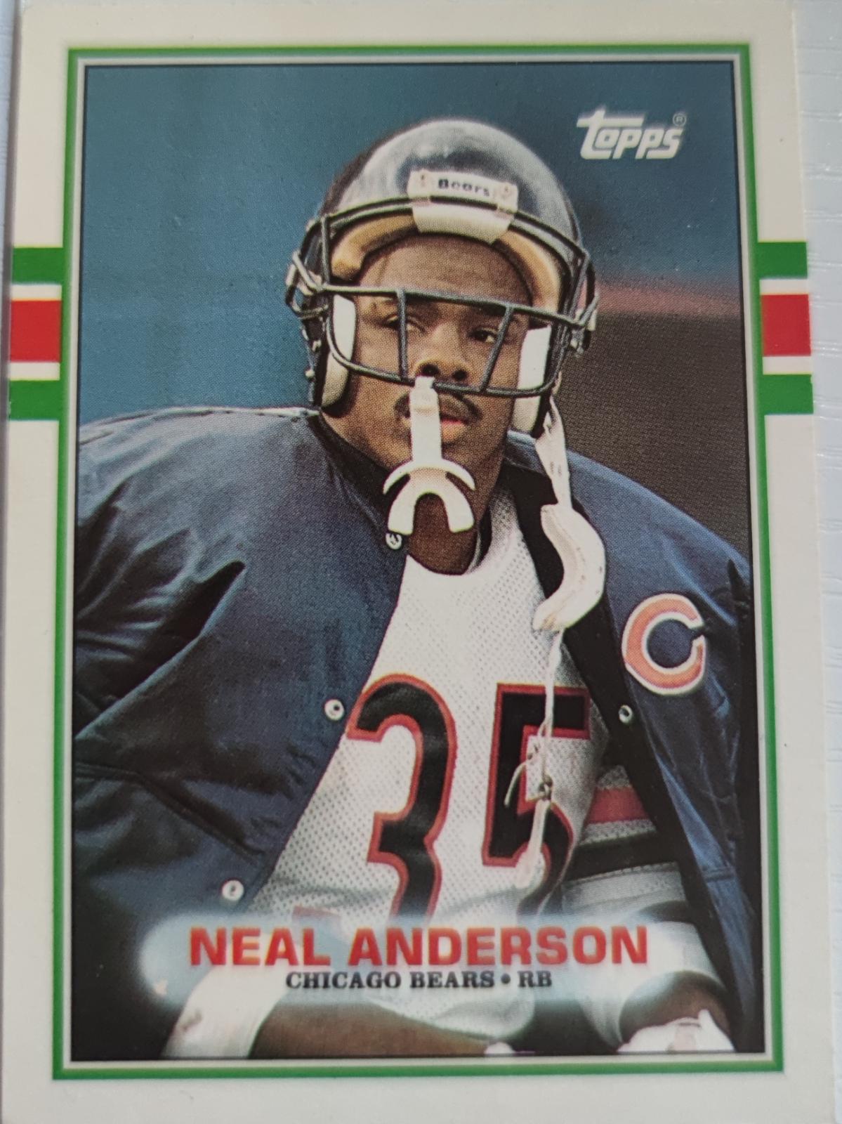 1989 Topps American/UK Neal Anderson #17 card