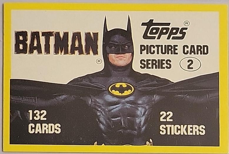 1989 Topps Batman 2nd Series Title Card #133 card