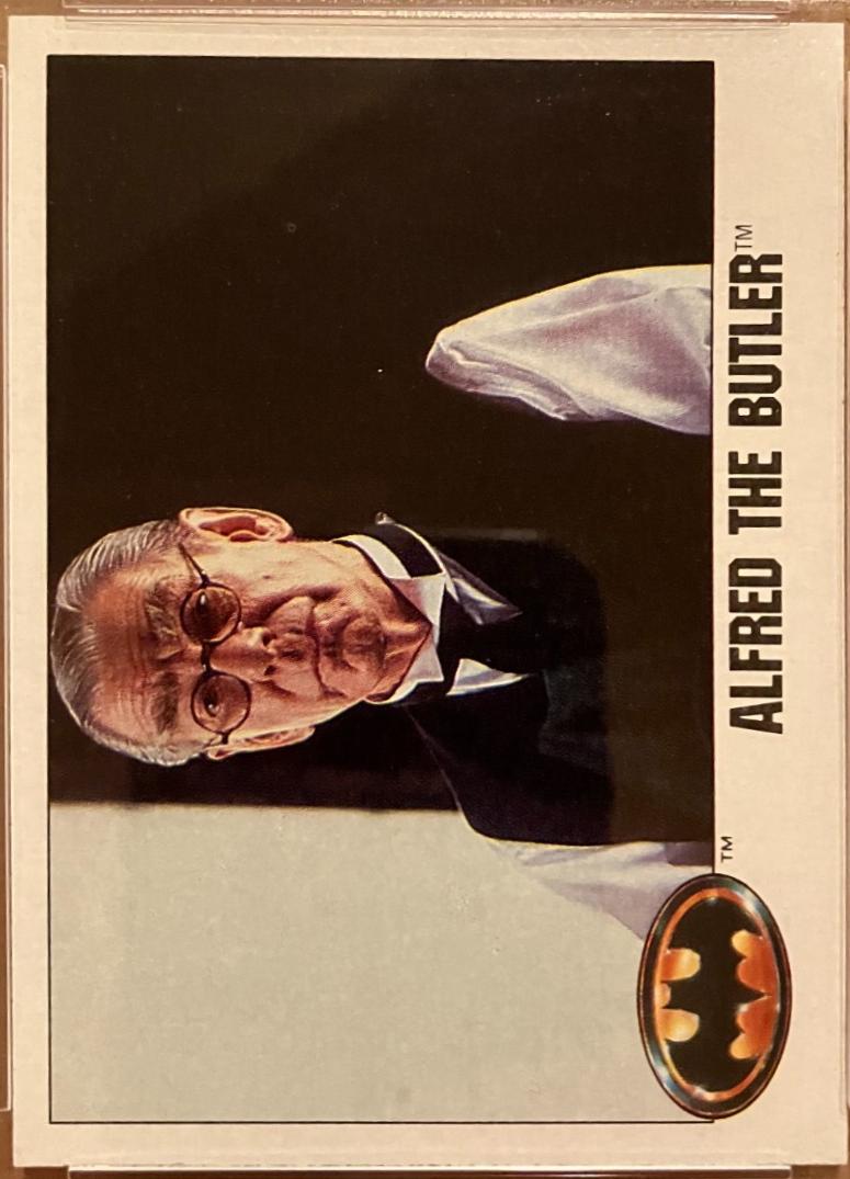 1989 Topps Batman Alfred the Butler #9 card