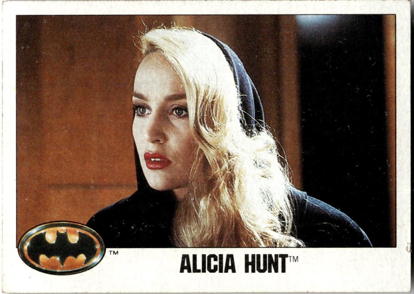 1989 Topps Batman Alicia Hunt #12 card