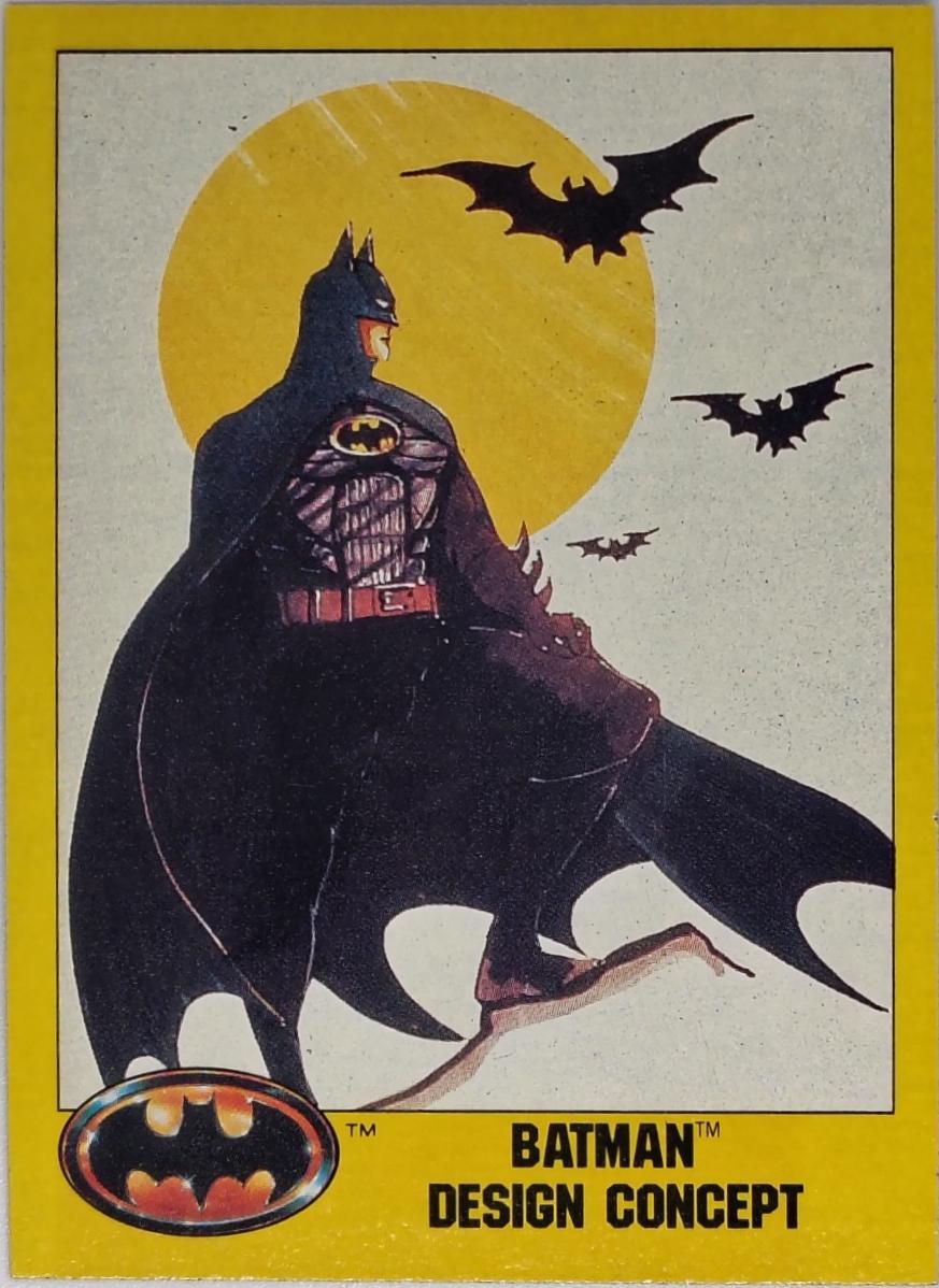 1989 Topps Batman Batman Design Concept #199 card
