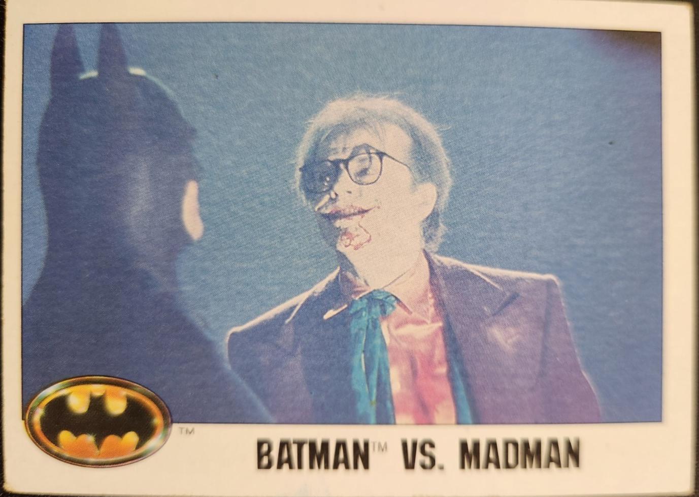 1989 Topps Batman Batman vs. Madman #127 card