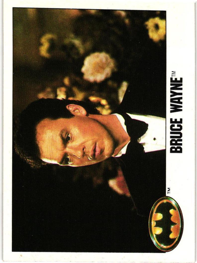 1989 Topps Batman Bruce Wayne #3 card