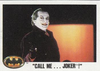 1989 Topps Batman Call Me Joker! #42 card