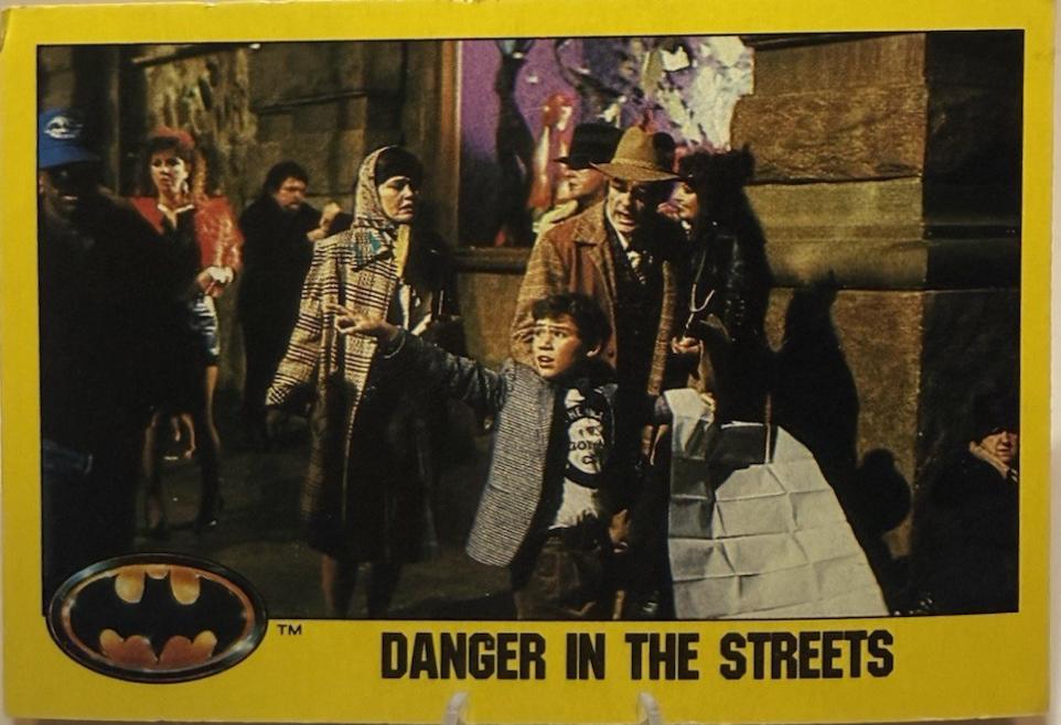 1989 Topps Batman Danger in the Streets #156 card