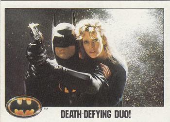 1989 Topps Batman Death-Defying duo! #83 card