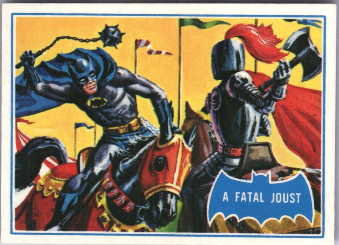 1989 Topps Batman Reissue A Fatal Joust #34B card