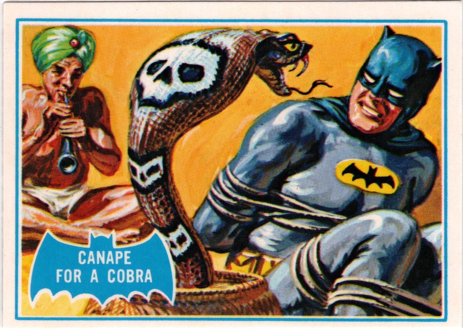 1989 Topps Batman Reissue Canape for a Cobra #6B card
