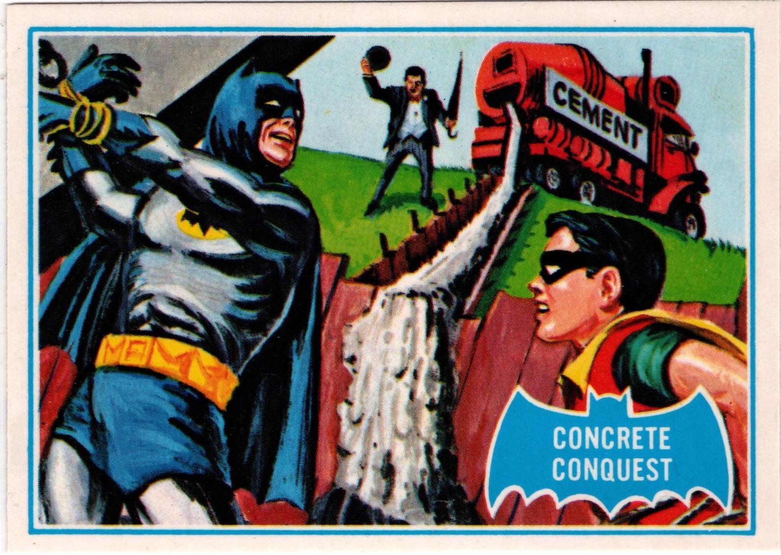 1989 Topps Batman Reissue Concrete Conquest #28B card