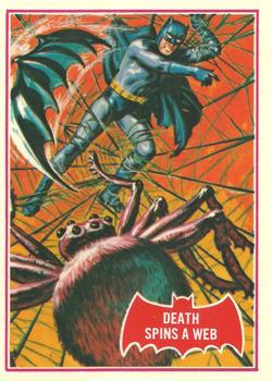 1989 Topps Batman Reissue Death Spins a Web #18A card