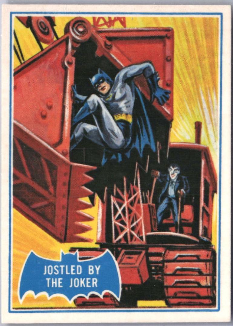 1989 Topps Batman Reissue Jostled by the Joker #30B card