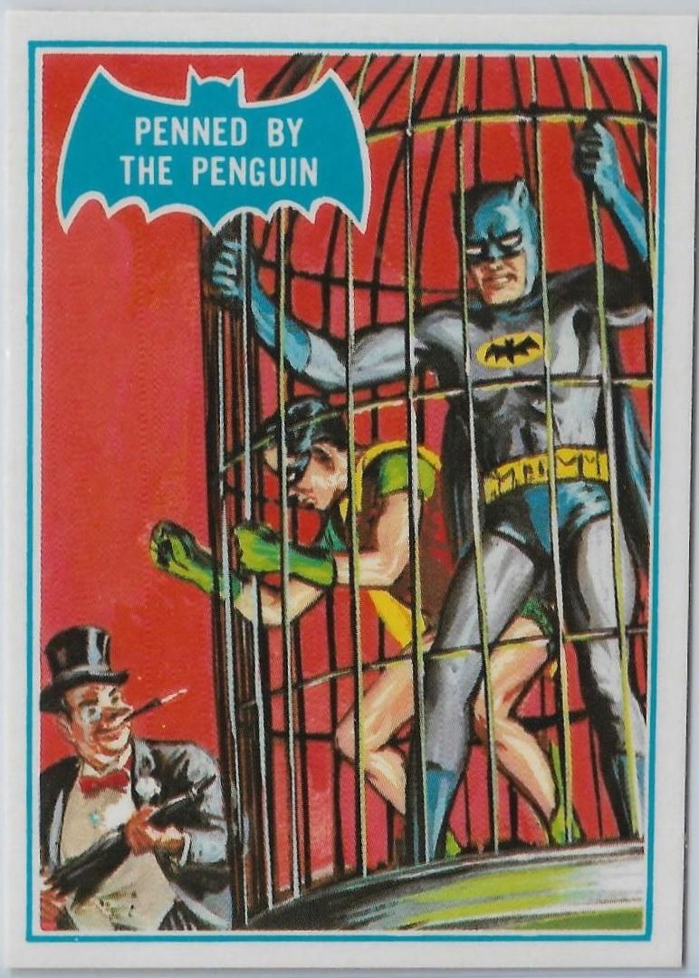1989 Topps Batman Reissue Penned by the Penguin #16B card