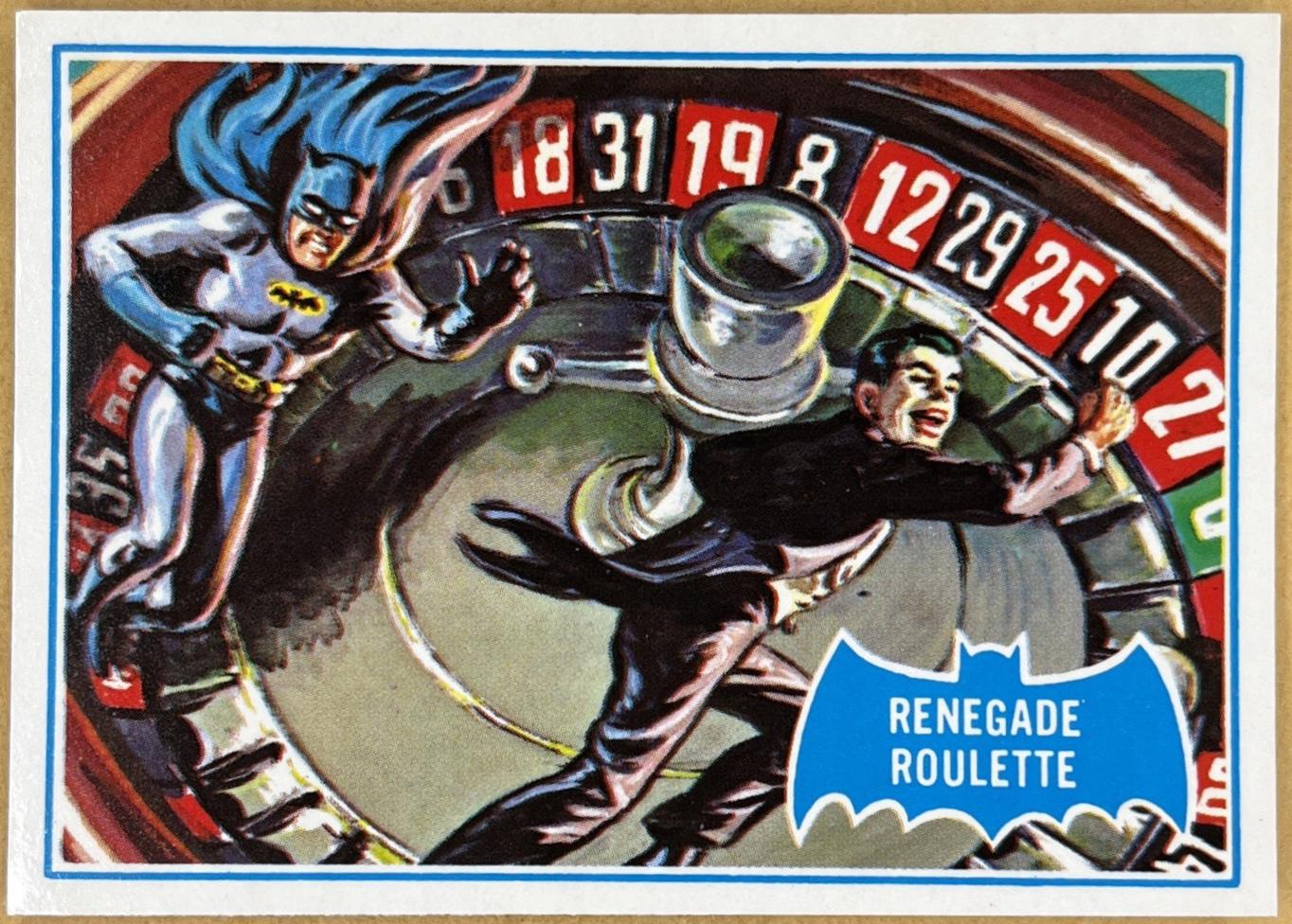 1989 Topps Batman Reissue Renegade Roulette #12B card