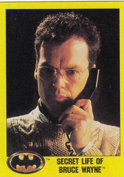 1989 Topps Batman Secret life of Bruce Wayne #252 card