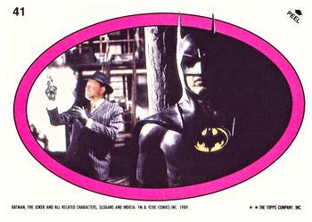 1989 Topps Batman Sticker Batman #41 card