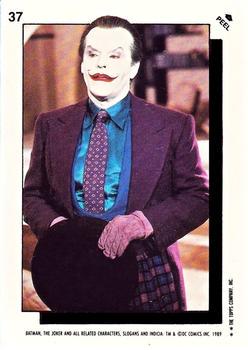 1989 Topps Batman Sticker Joker #37 card