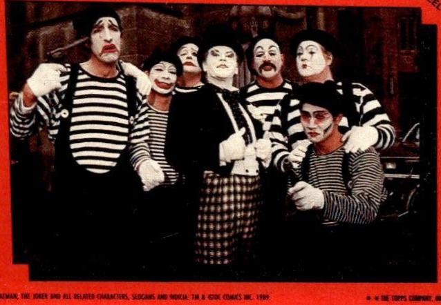 1989 Topps Batman Sticker Joker's Goons #6 card