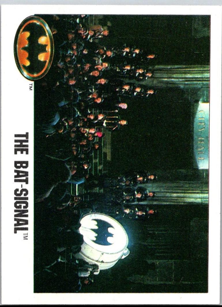 1989 Topps Batman The Bat-Signal #131 card