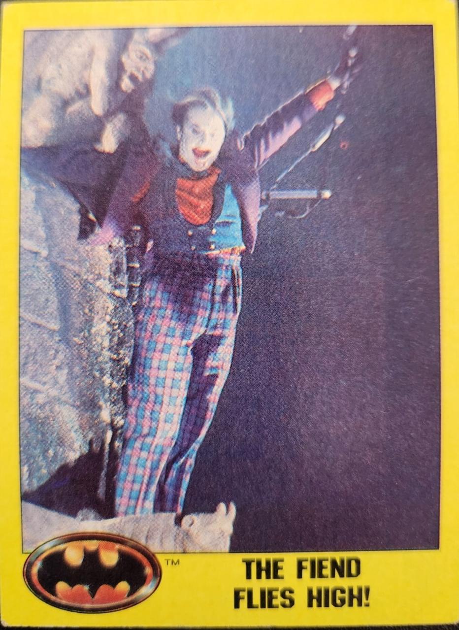 1989 Topps Batman The Fiend Flies High! #187 card