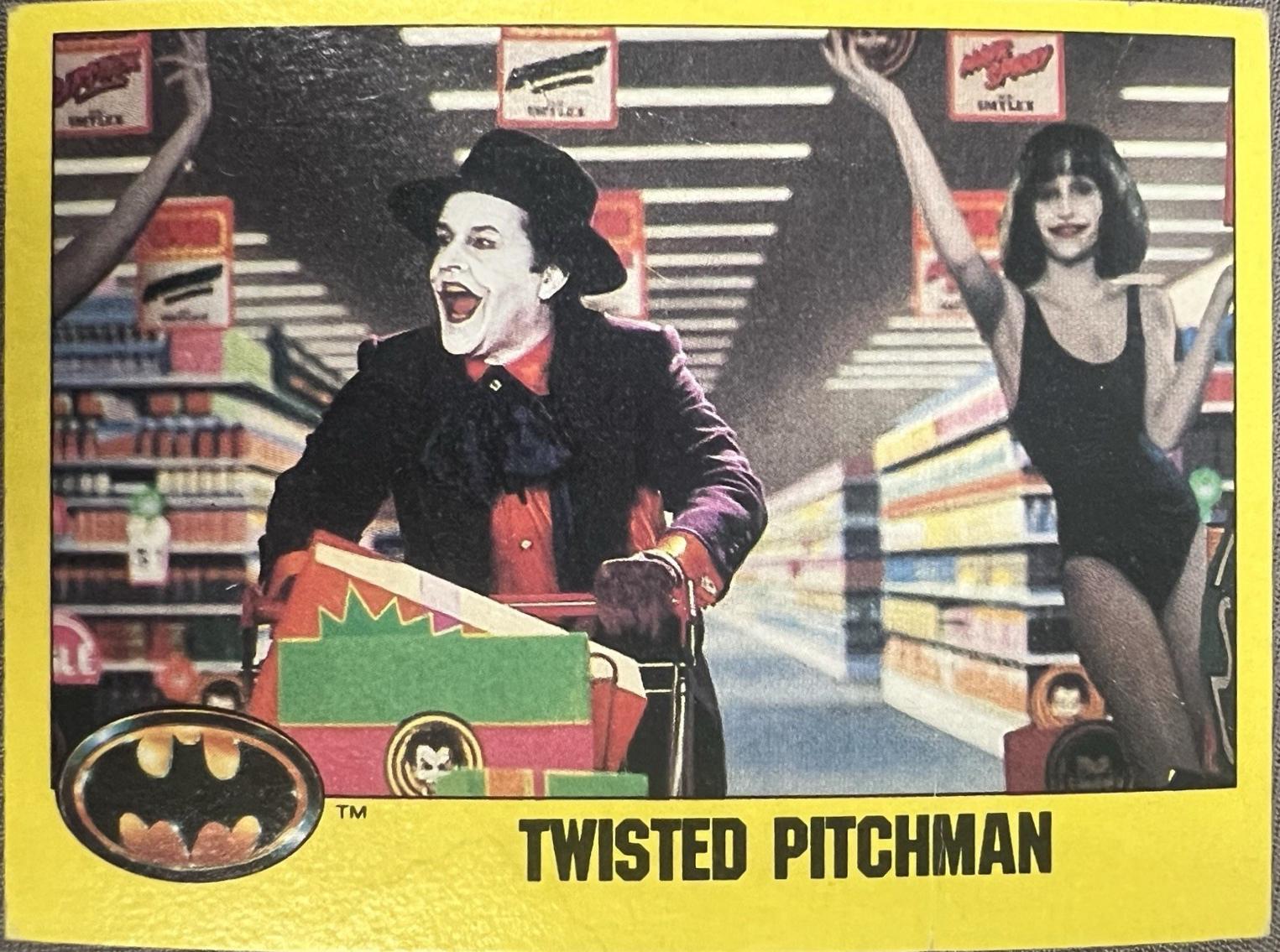 1989 Topps Batman Twisted Pitchman #161 card