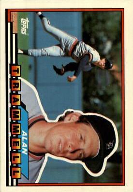 1989 Topps Big Alan Trammell #123 card