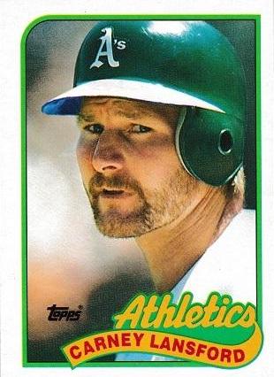 1989 Topps Carney Lansford #47 card