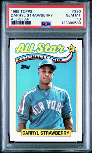 1989 Topps Darryl Strawberry #390 card