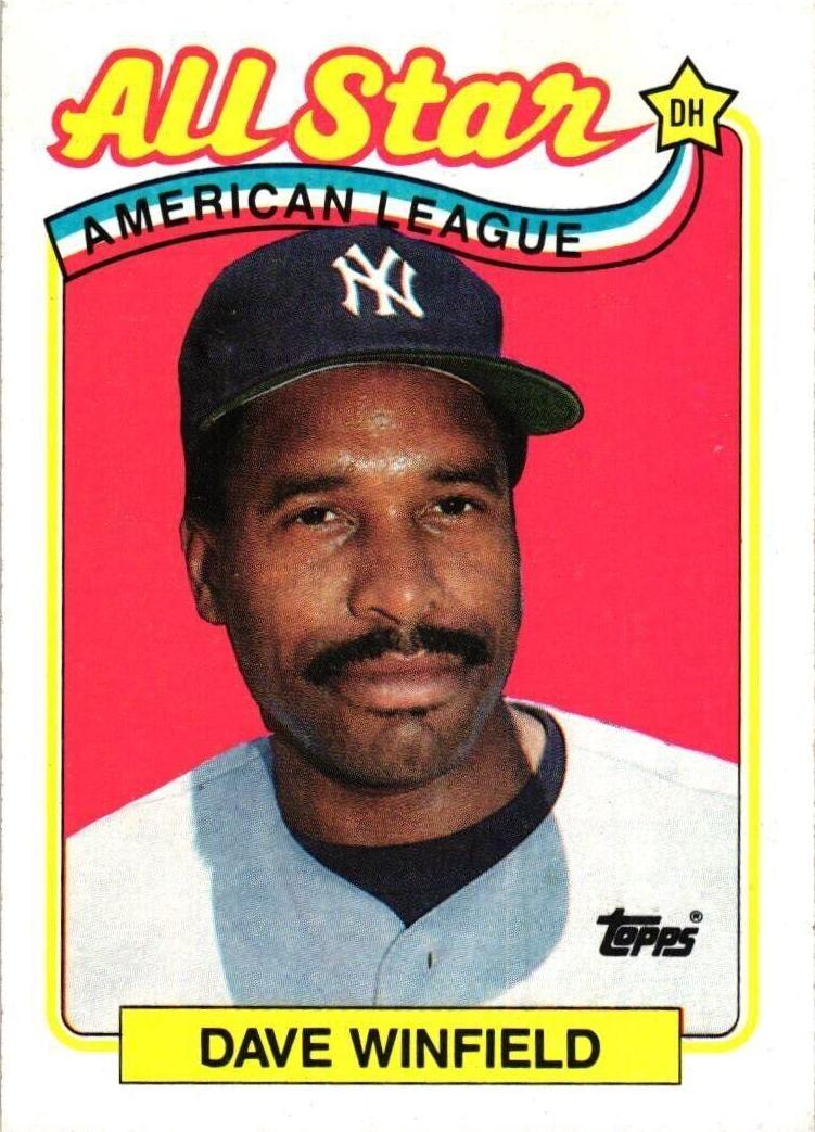 1989 Topps Dave Winfield #407 card