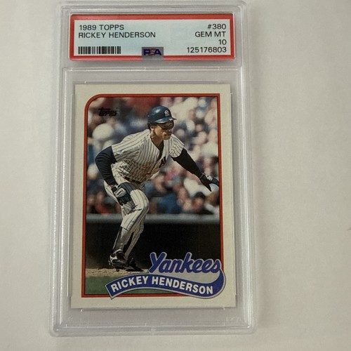1989 Topps Rickey Henderson #380 card