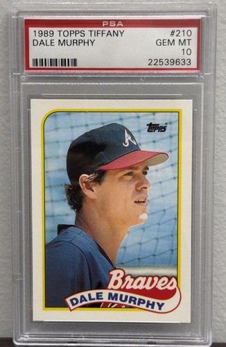 1989 Topps Tiffany Dale Murphy #210 card